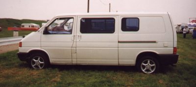 Side view showing windows